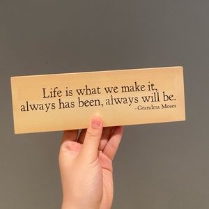 Wooden Quote board